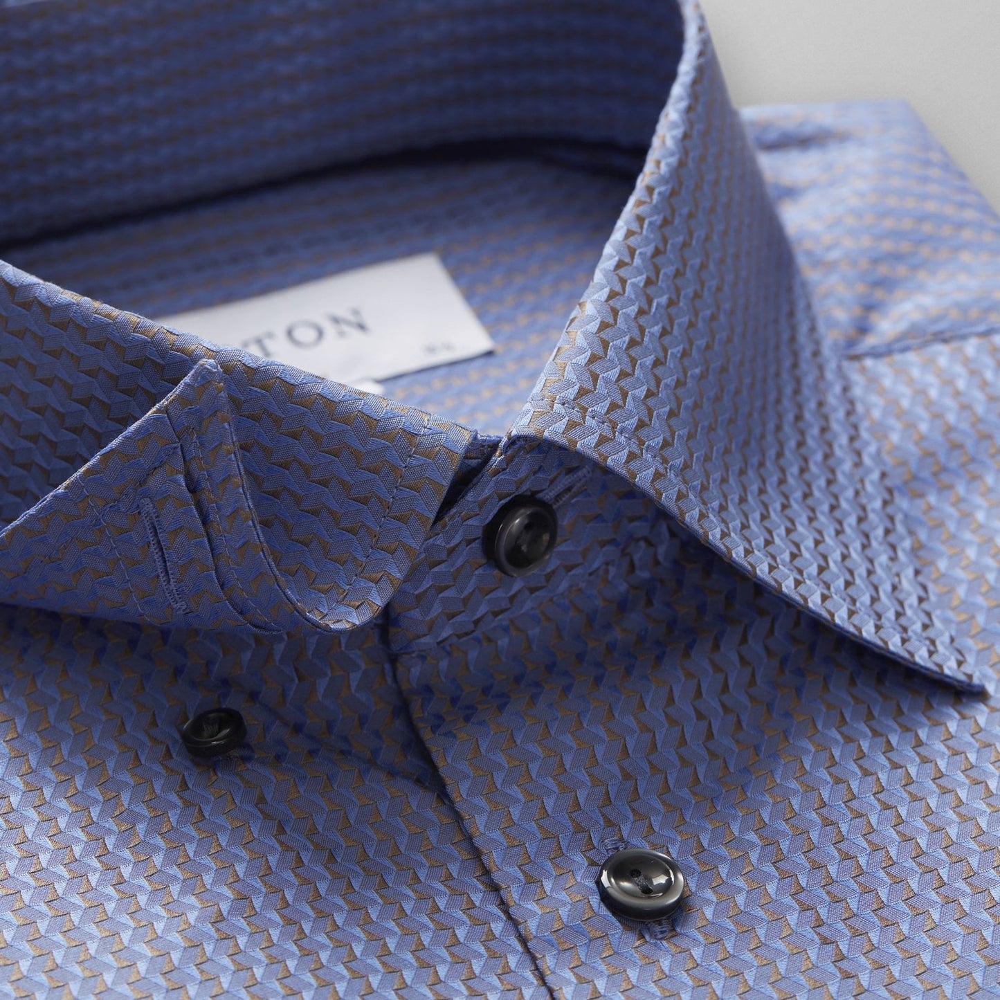 Jacquard Weave Shirt - Blue