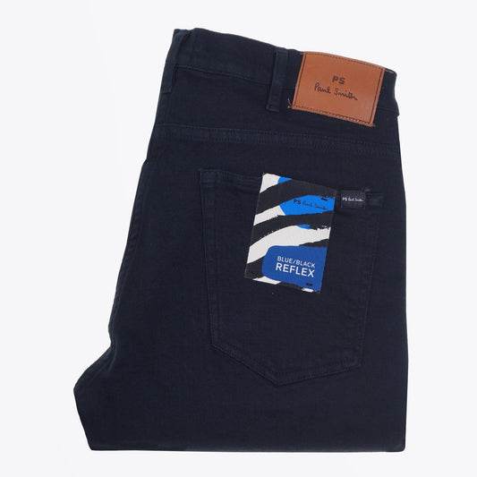 - Reflex Tapered Denim Jeans - Blue/Black