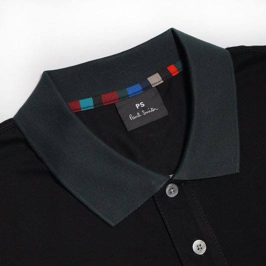 - Sun Logo Polo Shirt - Black