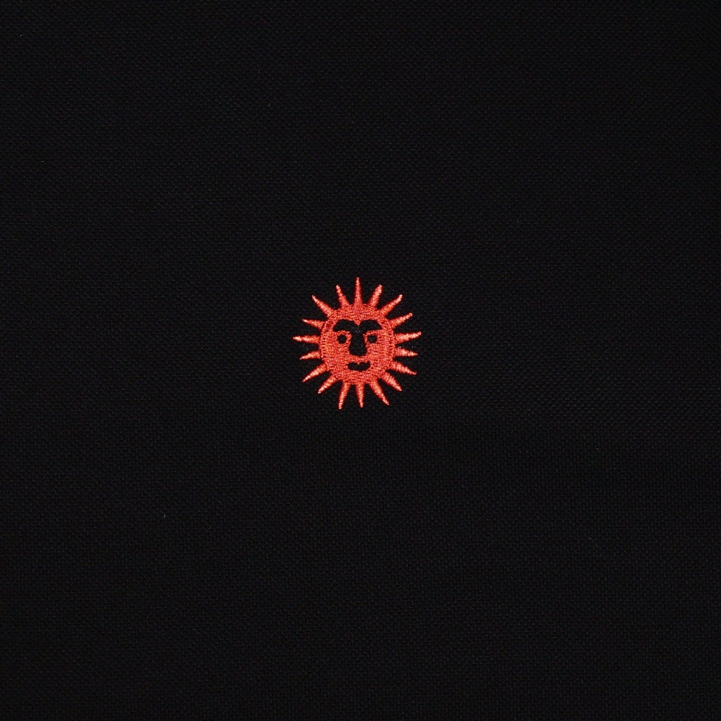 - Sun Logo Polo Shirt - Black