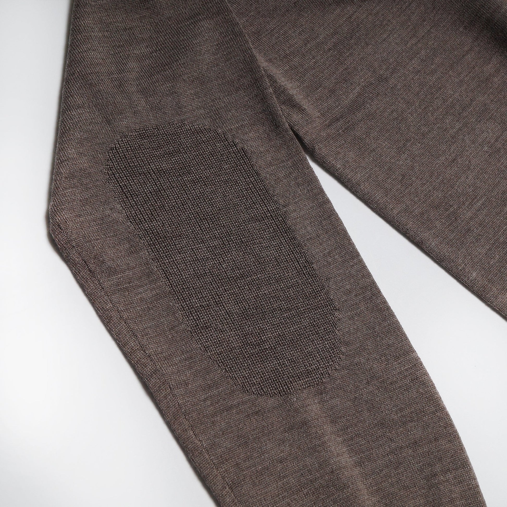 Thomas Merino Funnel Neck Zip Sweater - Beige