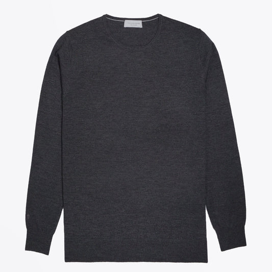 Merino Crew Neck Knit - Grey