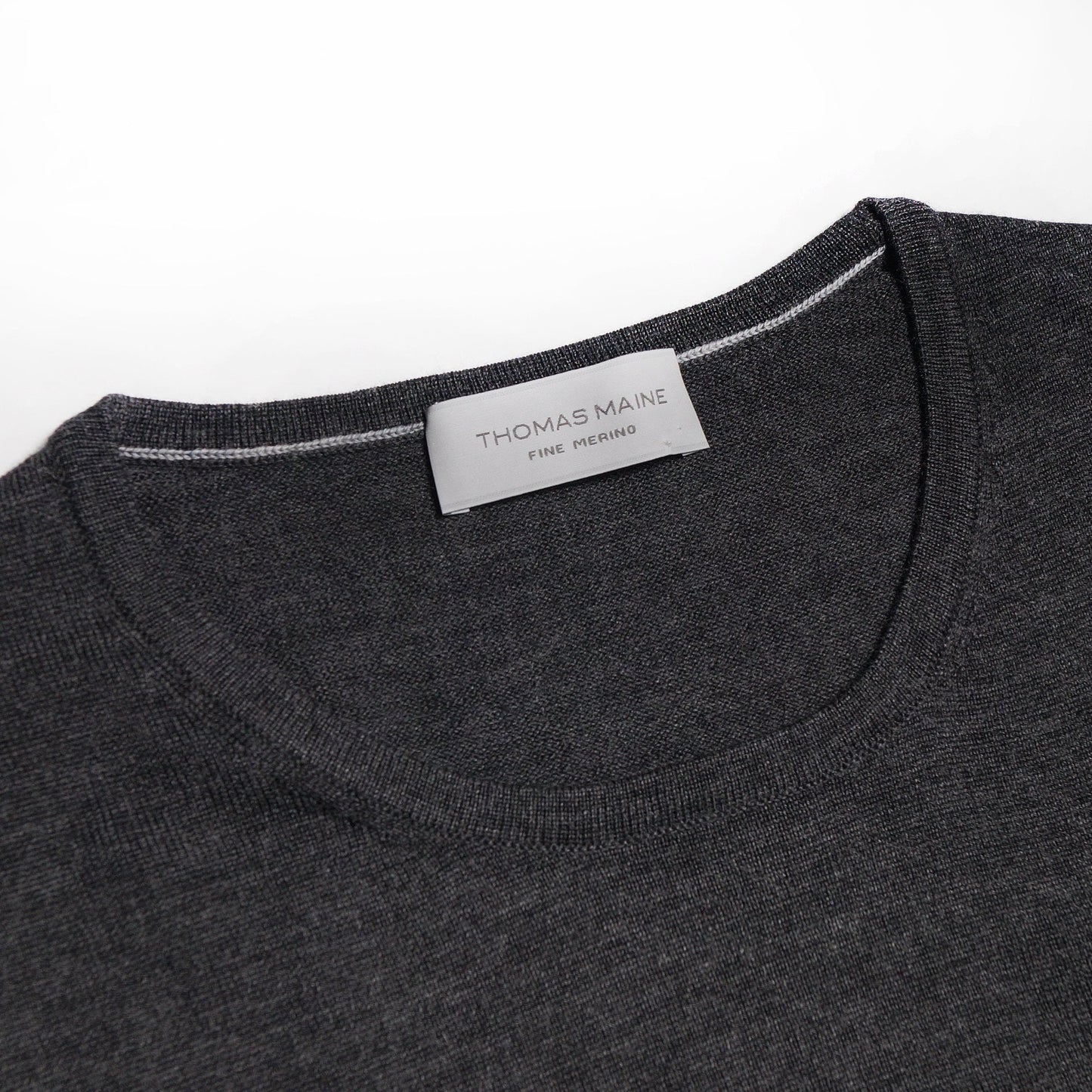 Merino Crew Neck Knit - Grey