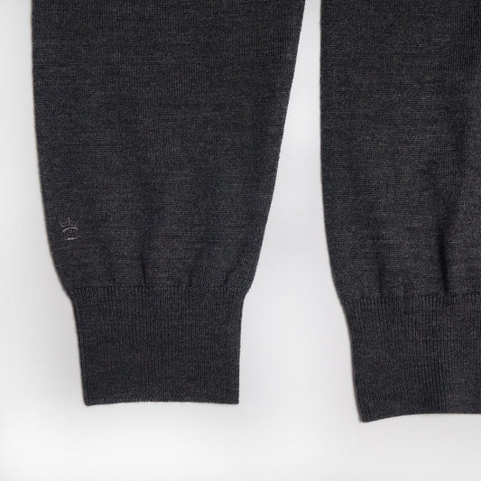 Merino Crew Neck Knit - Grey