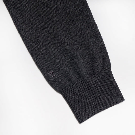 Merino Crew Neck Knit - Grey