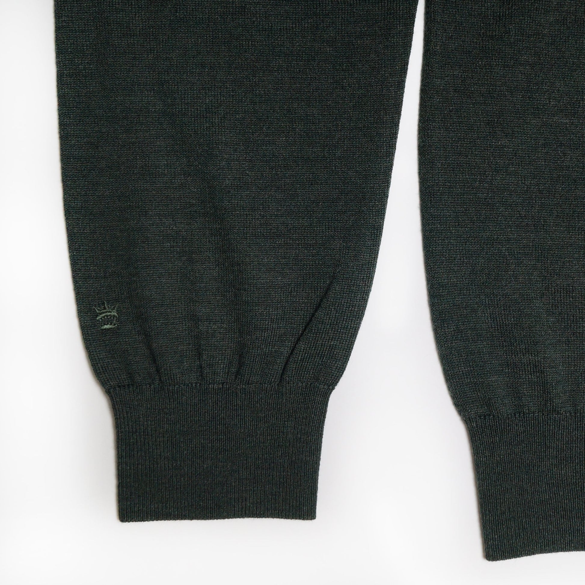 Thomas Merino Crew Neck Knit - Green