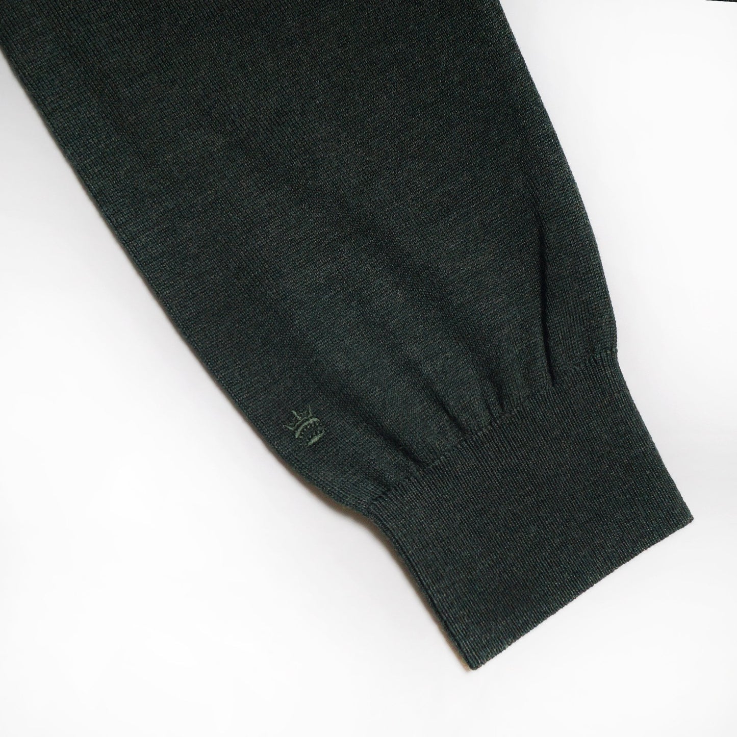 Merino Crew Neck Knit - Green