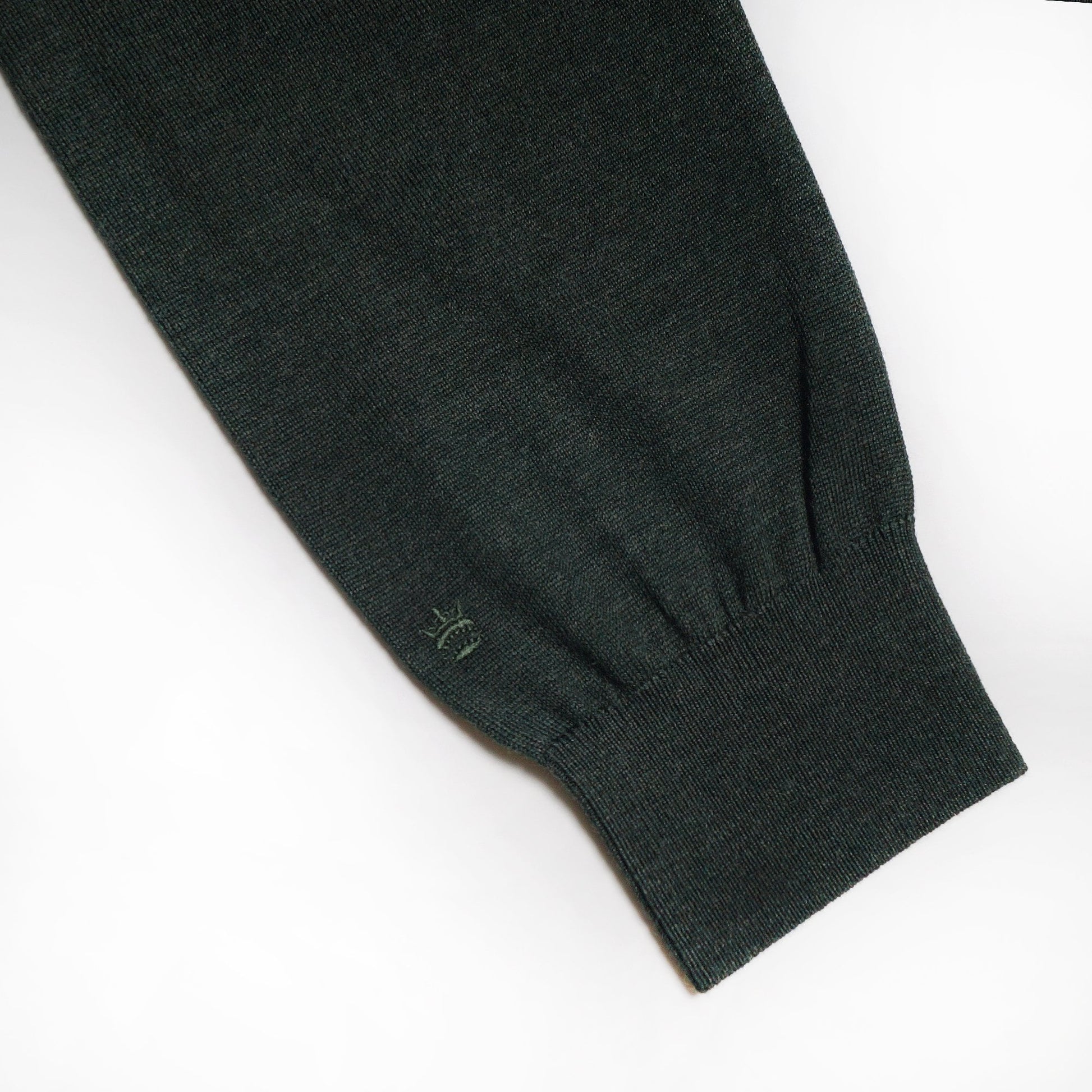 Thomas Merino Crew Neck Knit - Green