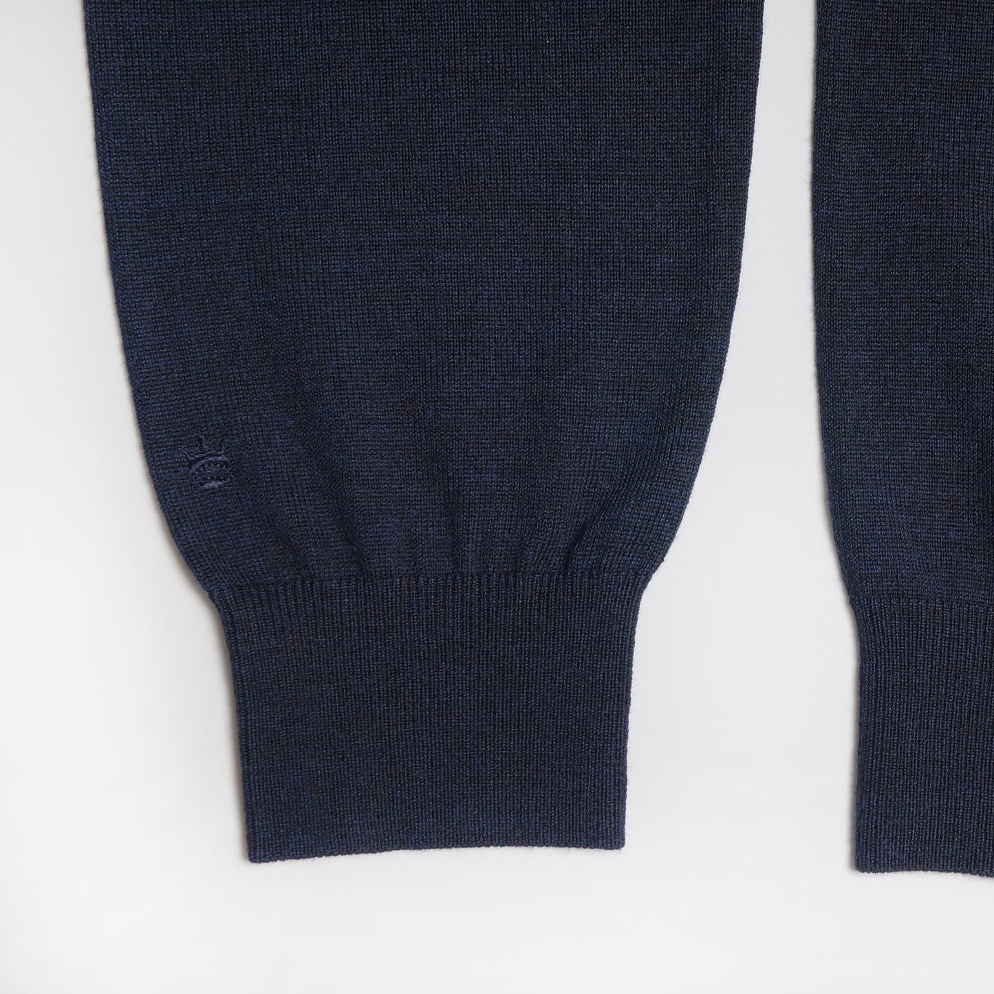 Merino Roll-Neck Knit - Navy