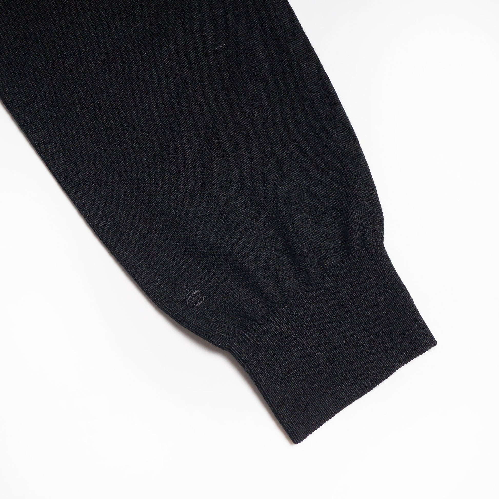 Thomas Merino Roll-Neck Knit - Black
