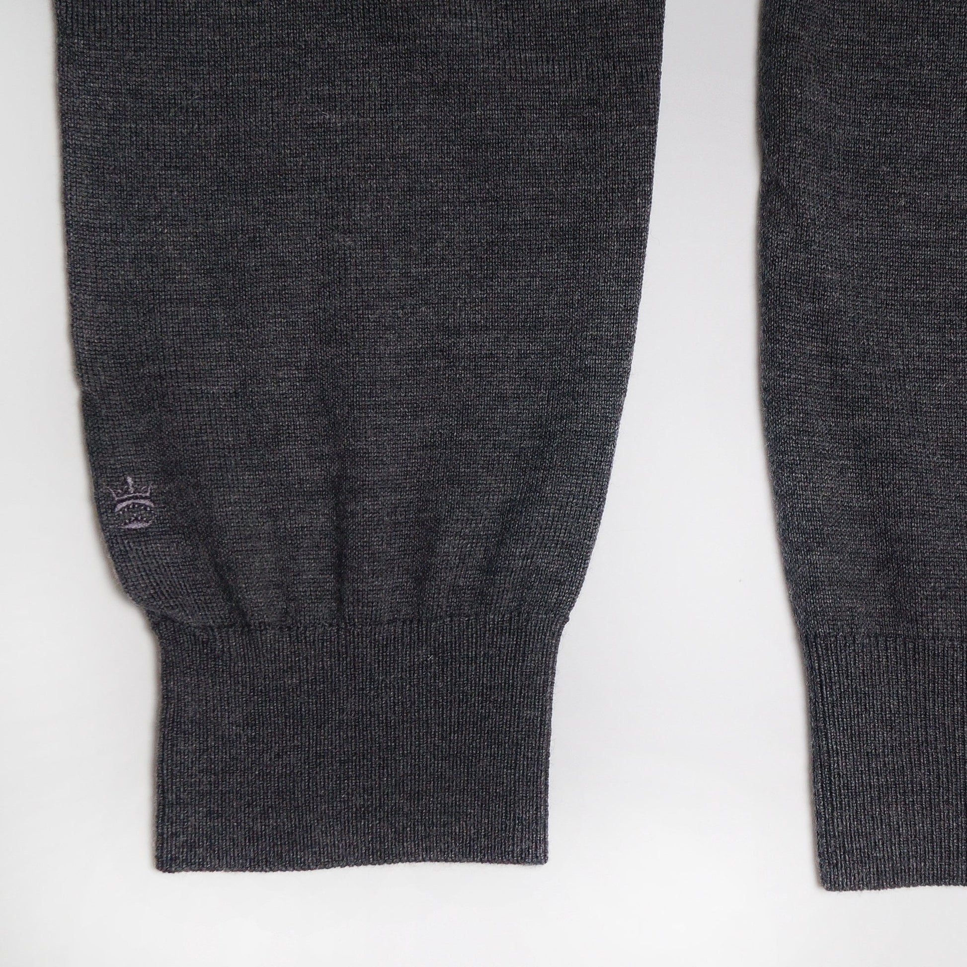 Thomas Merino Roll-Neck Knit - Grey