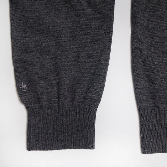 Merino Roll-Neck Knit - Grey