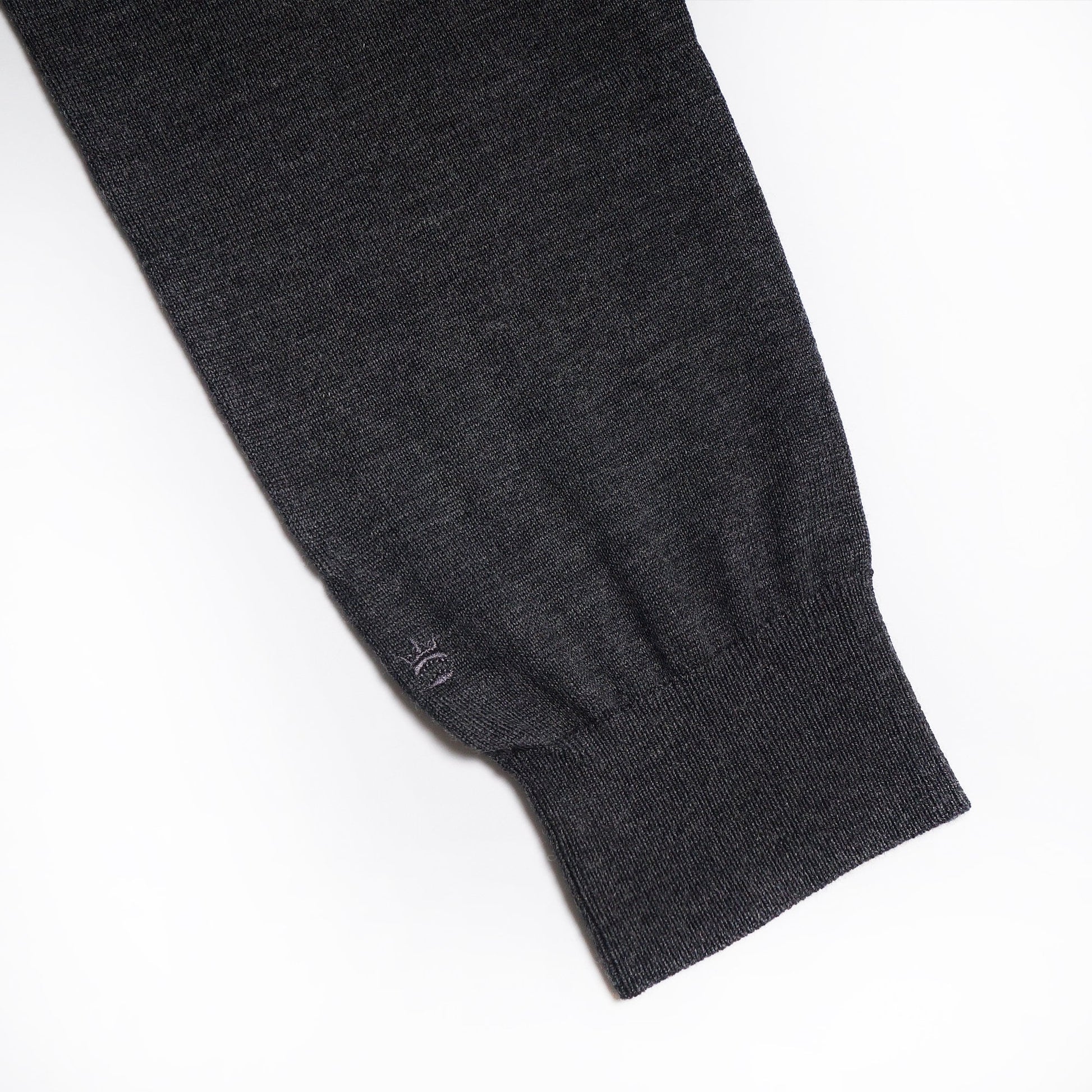 Thomas Merino Roll-Neck Knit - Grey