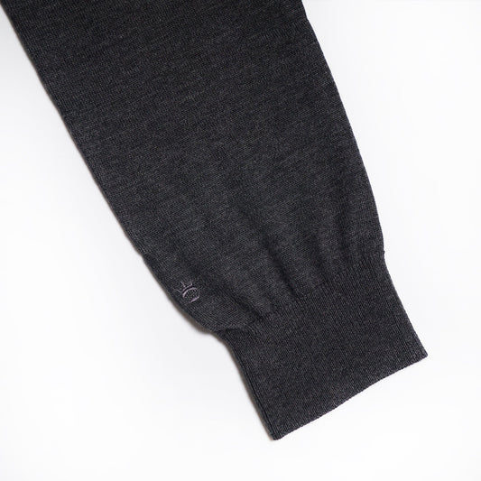 Merino Roll-Neck Knit - Grey