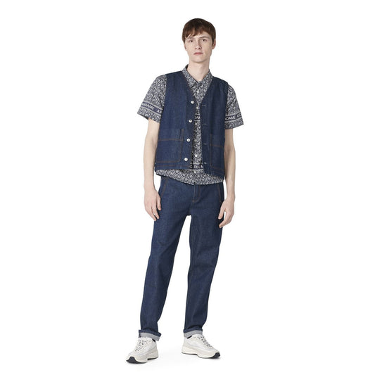 - Spud Sleeveless Vest - Indigo Blue