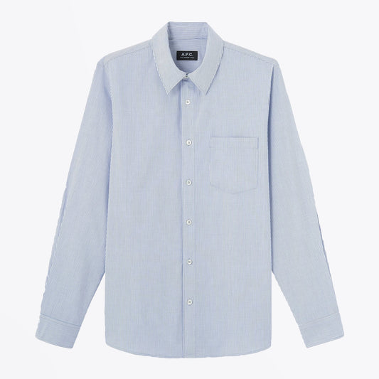 - Barthelemy - Cotton Stripe Shirt - White