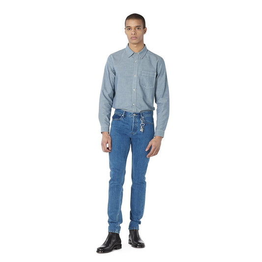 - Pond - Cotton Chambray Shirt - Indigo