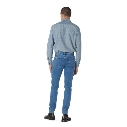 - Pond - Cotton Chambray Shirt - Indigo