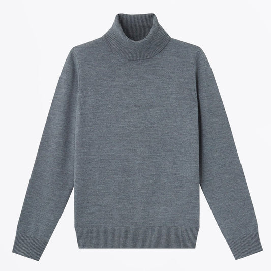 - Sandra - Roll-Neck Sweater - Grey