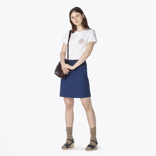 - Tess - Cotton Logo Tee - White