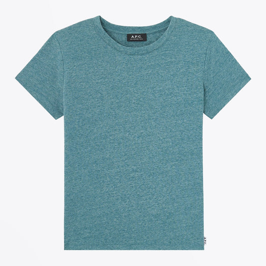 - Suzie - Classic Cotton Tee - Blue/Green
