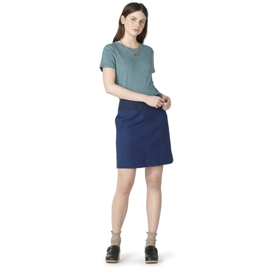 - Suzie - Classic Cotton Tee - Blue/Green