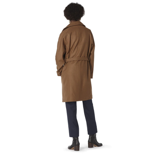 - Bakerstreet - Belted Wool Coat - Brown