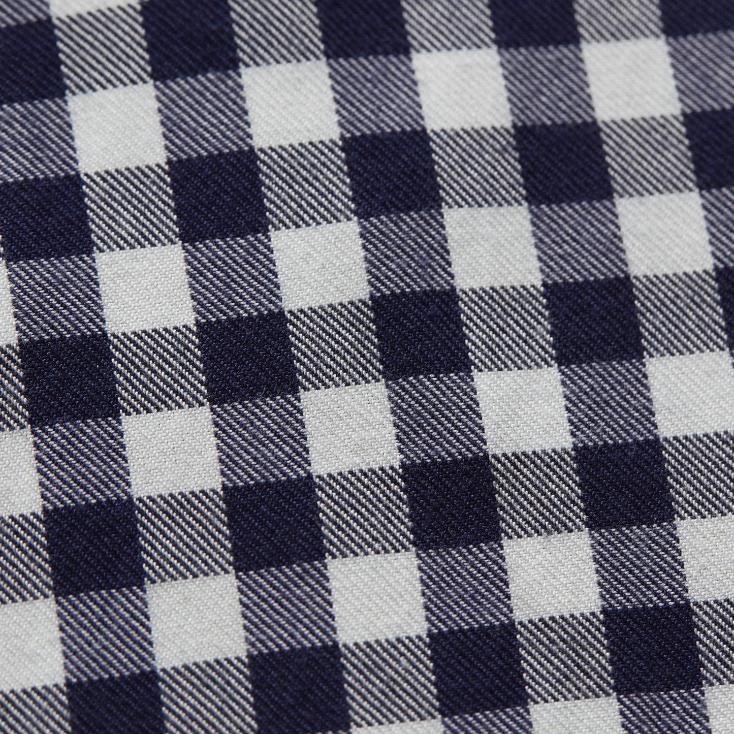 Gingham Checked Shirt - Navy/White