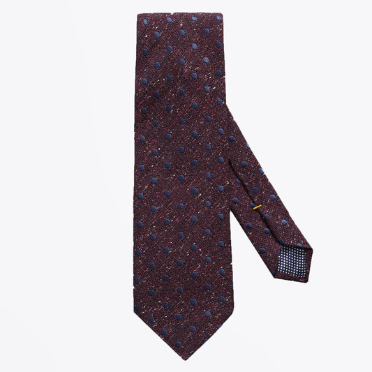 - Wool Dotted Tie - Purple