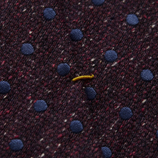 - Wool Dotted Tie - Purple