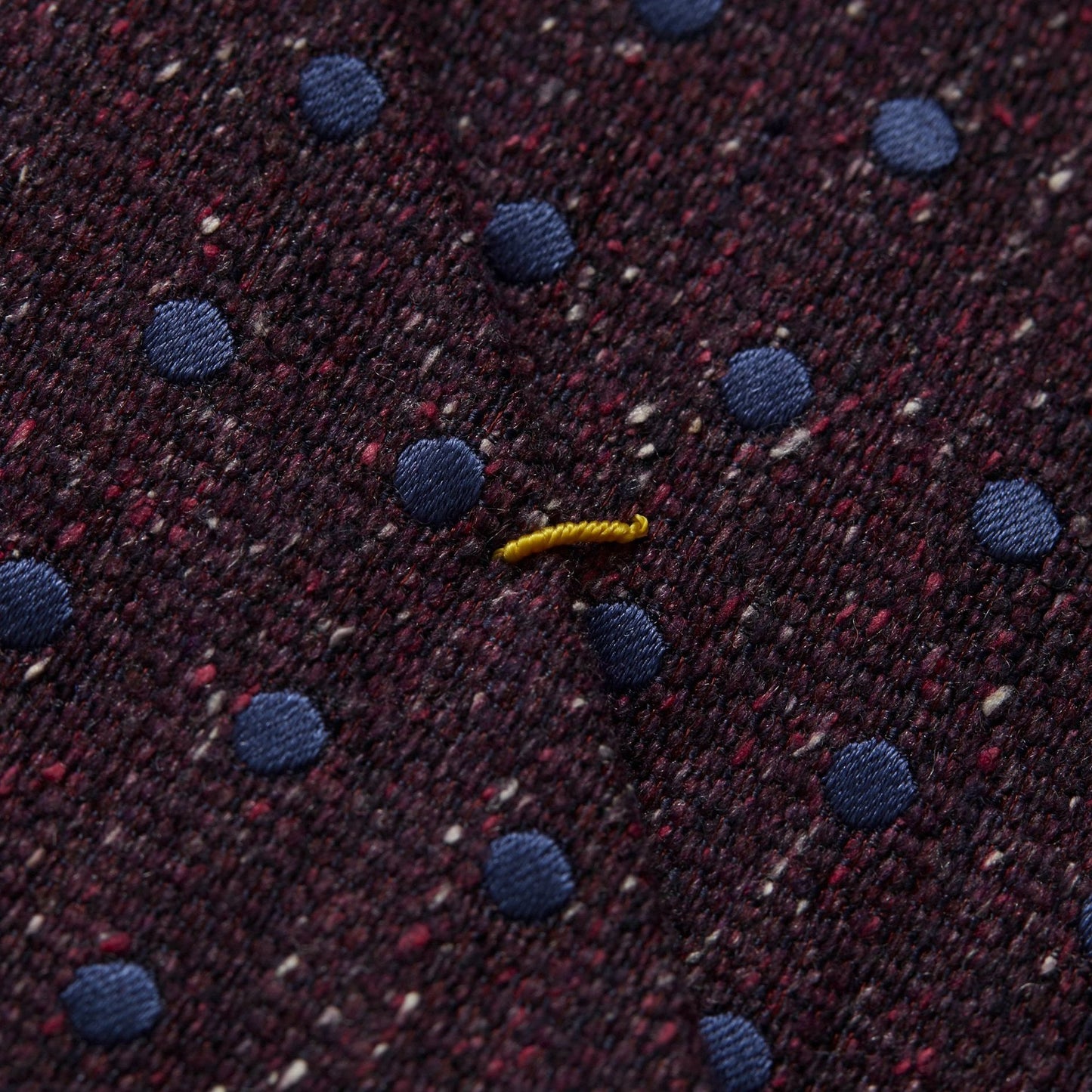 - Wool Dotted Tie - Purple