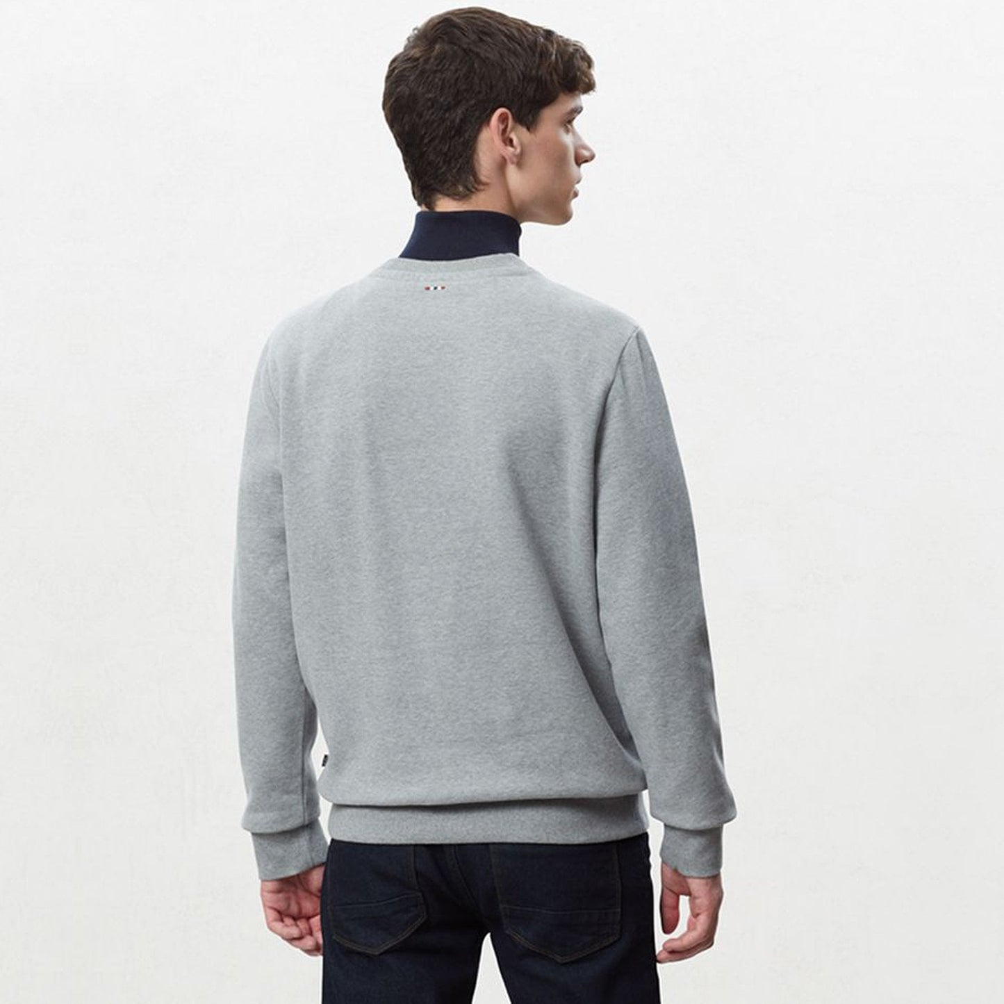 - Berber Crew Sweatshirt - Grey Melange