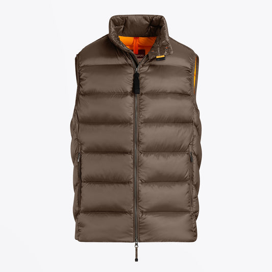 Jeordie Puffer Gilet - Brown