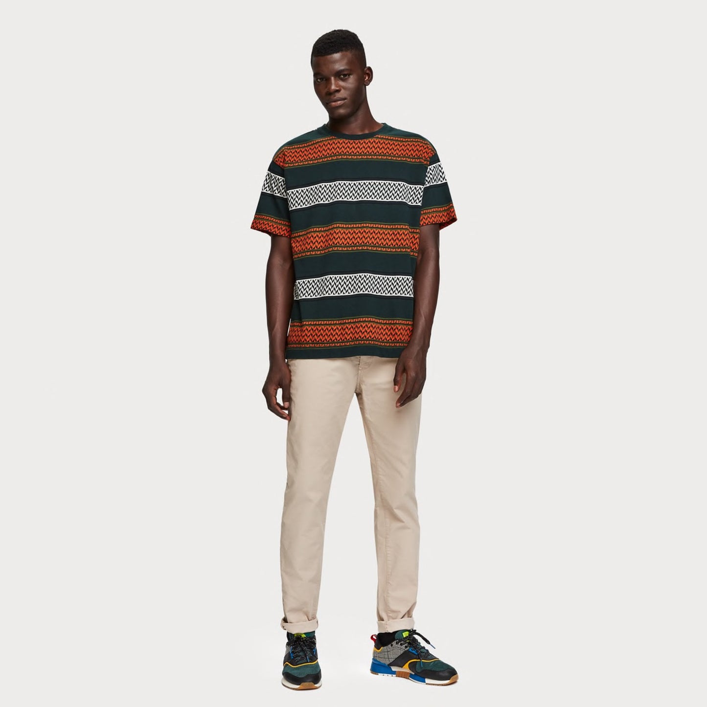 Jacquard Crew T-Shirt - Multi