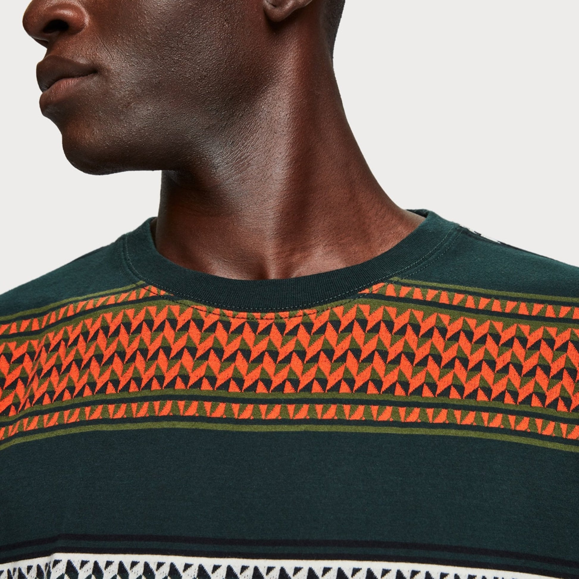 Scotch Jacquard Crew T-Shirt - Multi