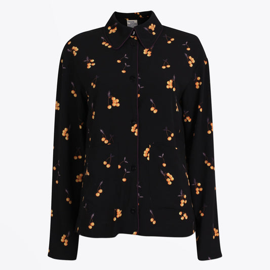 - Benji Cherry Print Shirt - Black