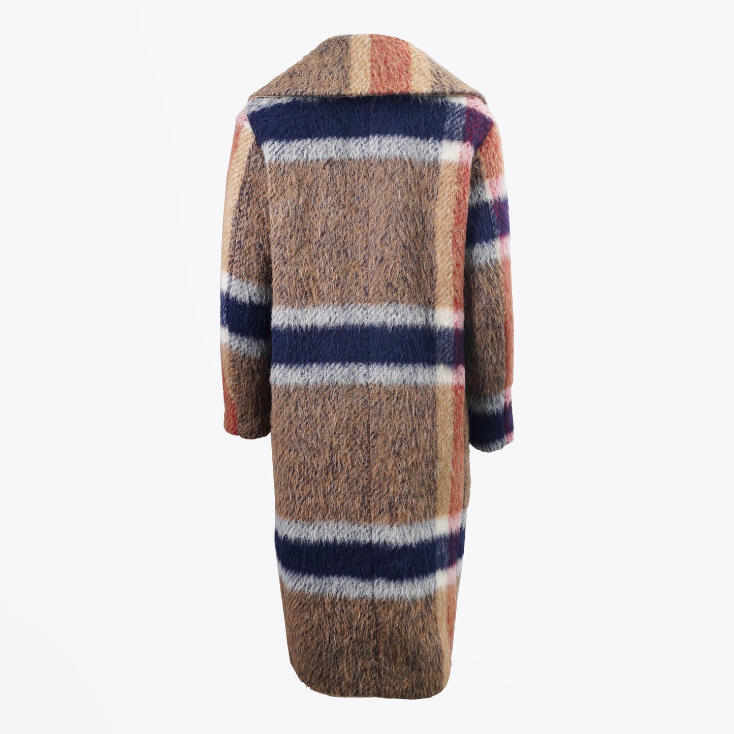 - Tartan Long Coat - Multi