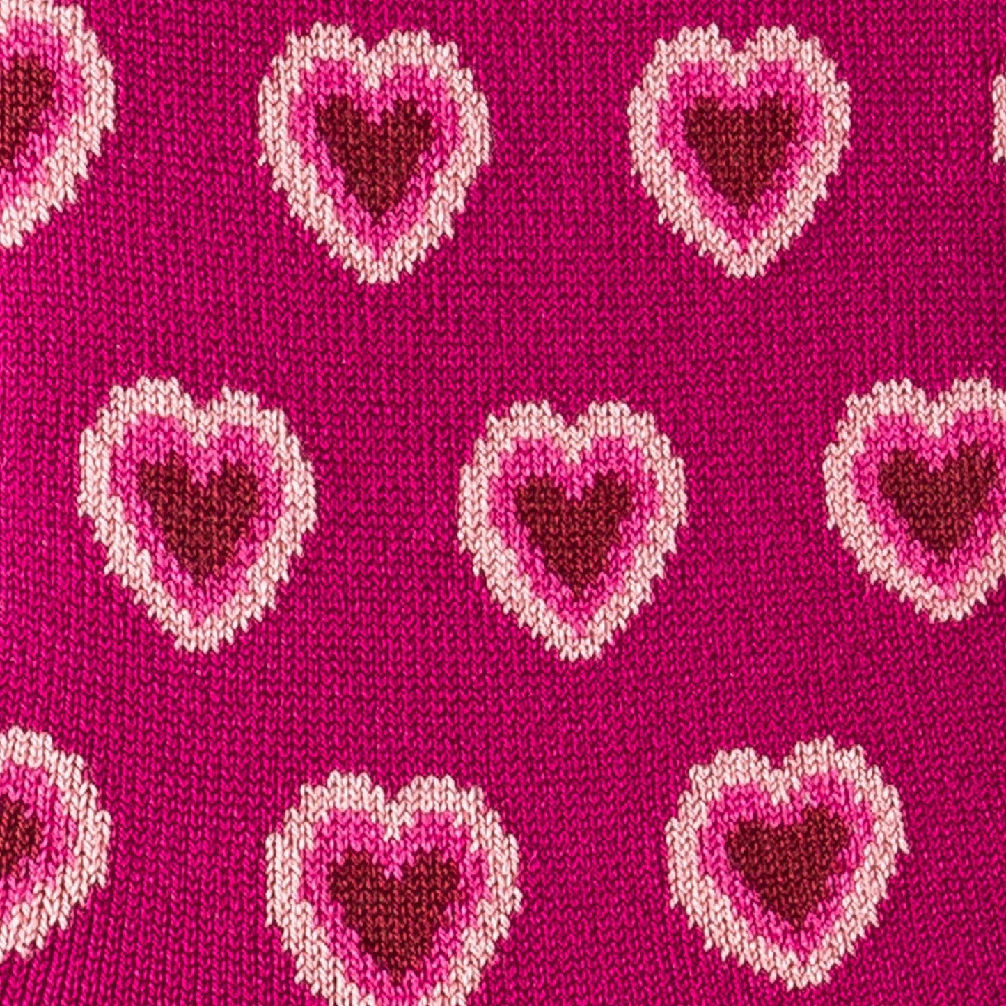 Heart Print Socks - Pink