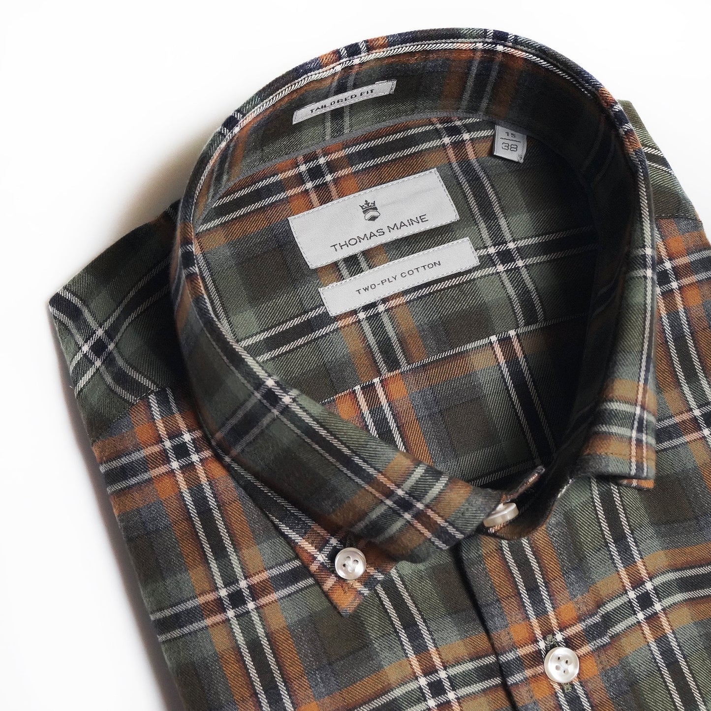 - Cotton Checked Shirt - Green