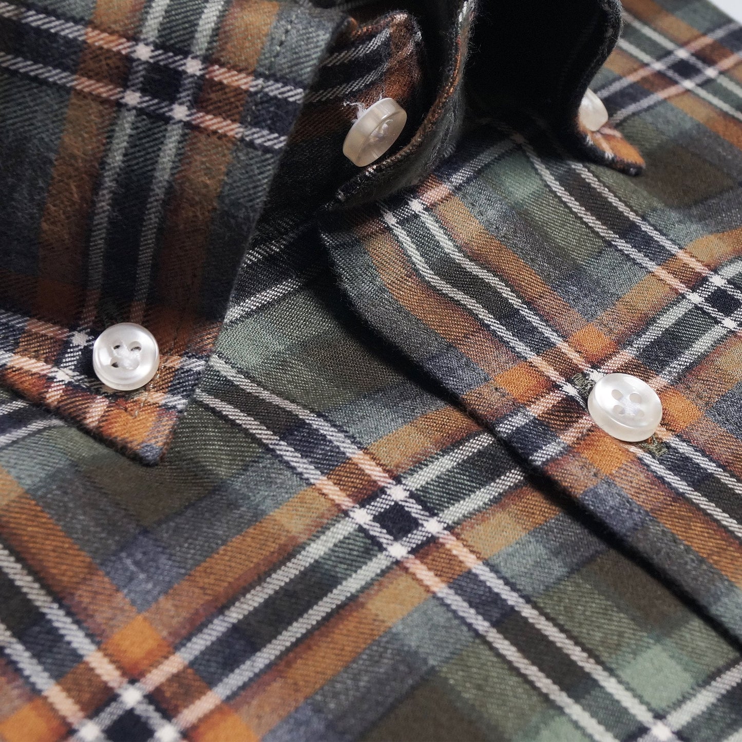 - Cotton Checked Shirt - Green