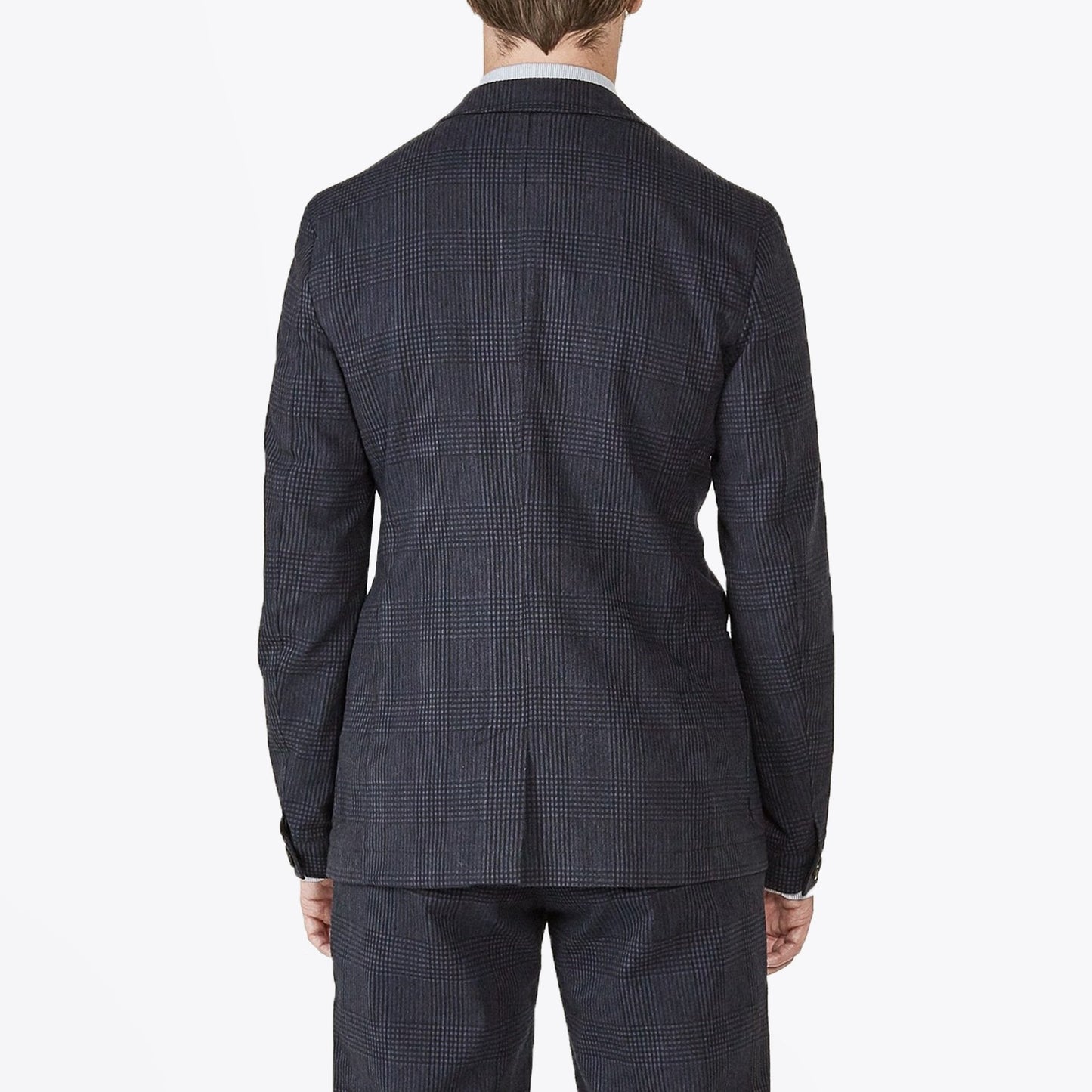 - Theobald Check Jacket - Navy