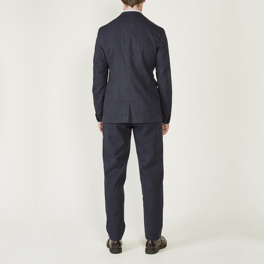 - Theobald Check Jacket - Navy
