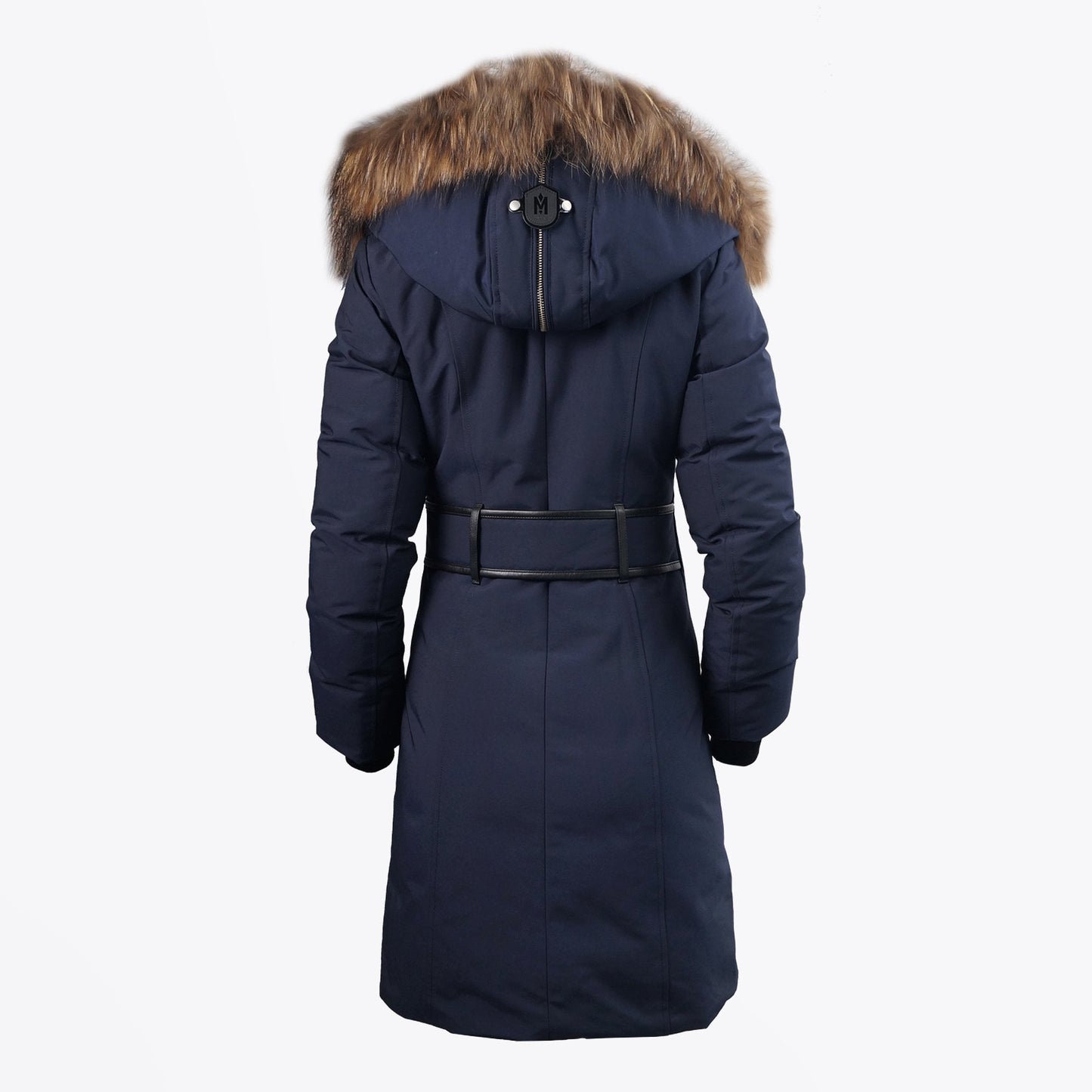 - Trish Winter Down Coat With Fur Collar – Navy