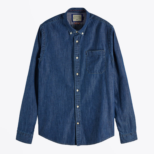 - Classic Denim Shirt - Blue