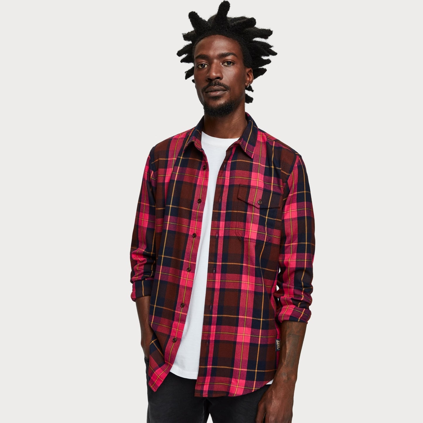 - Checked Shirt - Pink/Multi