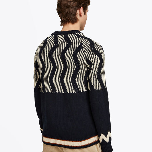 Monsanto Knitted Pullover - Navy