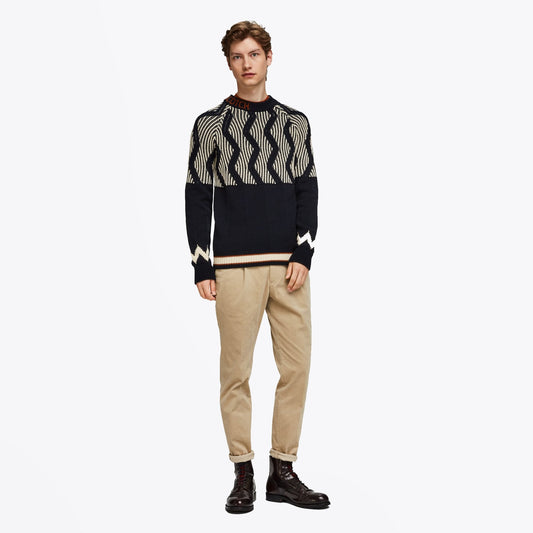 Monsanto Knitted Pullover - Navy