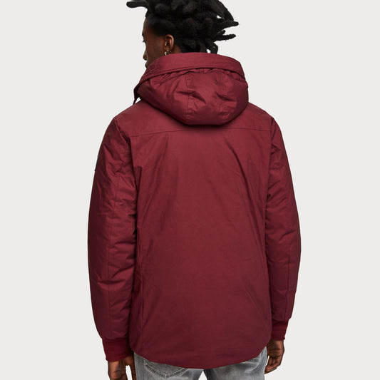 - Short Hooded Jacket - Burgundy