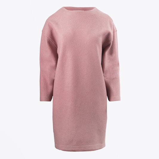 - Oversized Wool Dress - Rose Pink