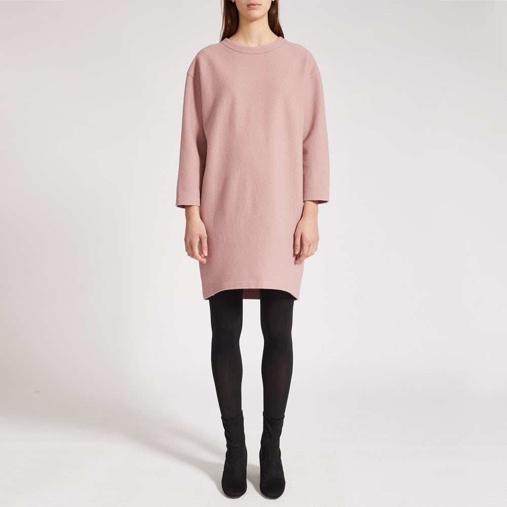 - Oversized Wool Dress - Rose Pink
